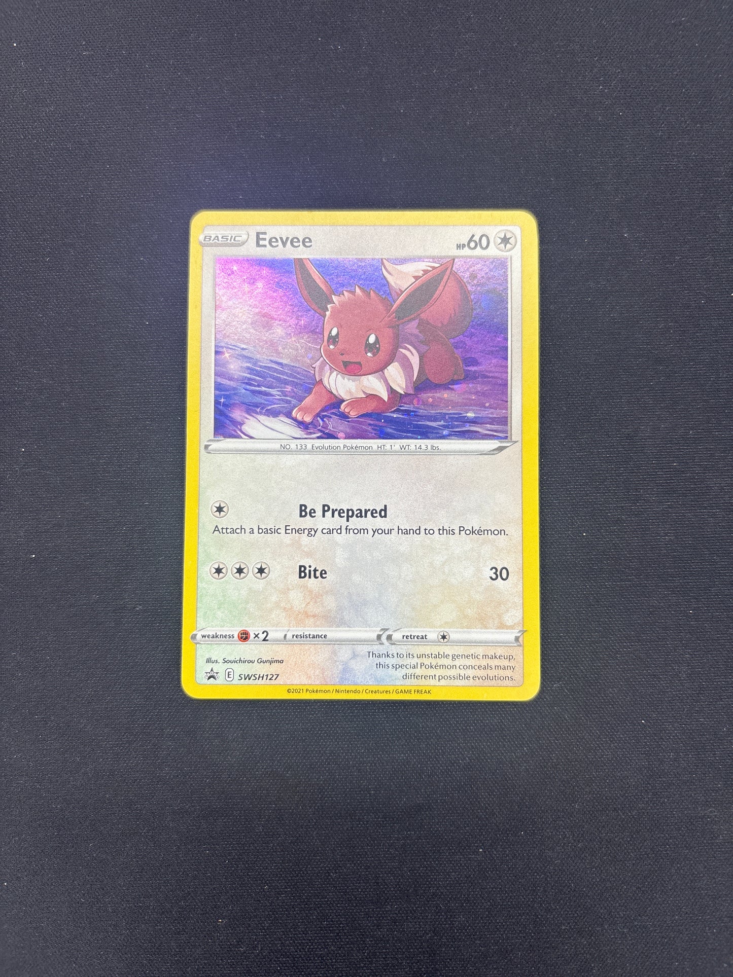 Auction Lot 129: Pokemon Card Eevee SWSH Promo Conditions Vary