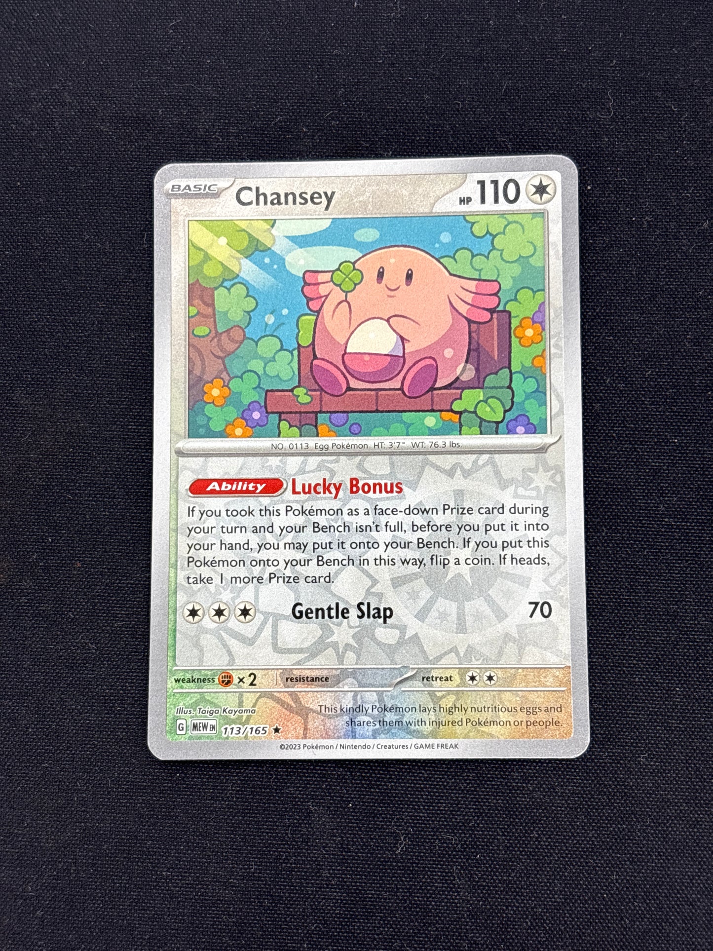 Auction Lot 165: Pokemon Cards Chansey Reverse Holo SV 151 Condtions Vary