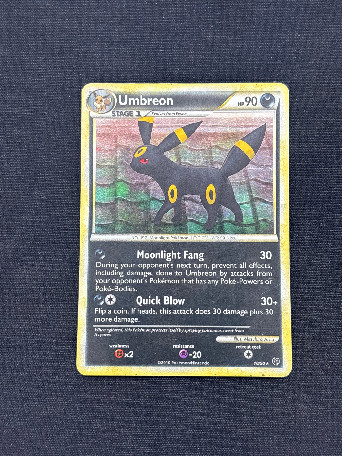 Auction Lot 32: Pokemon Cards Umbreon Holo HGSS Undaunted Conditions Vary