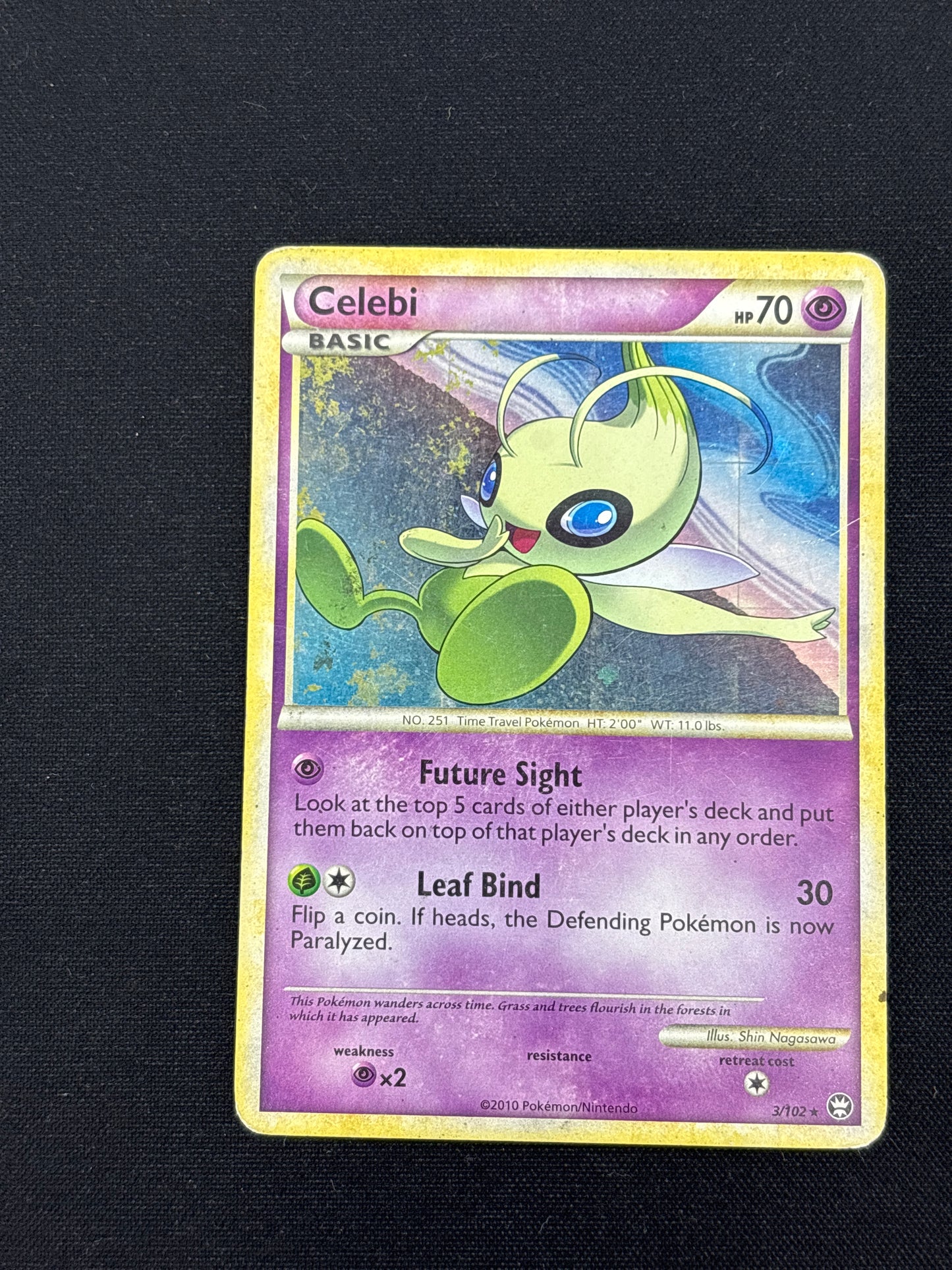 Auction Lot 59: Celebi Holo Pokemon Card Conditions Vary