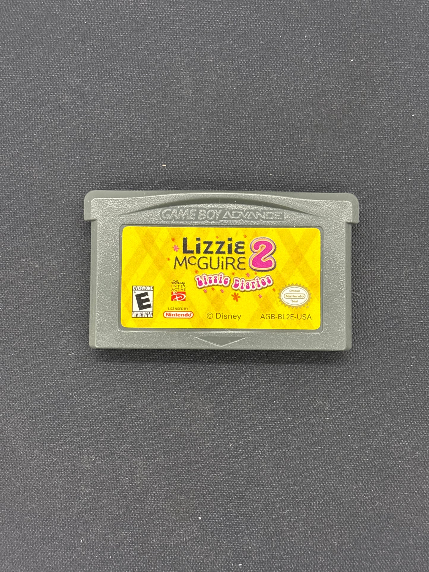 Auction Lot 128: Gameboy Advance Lizzie Mcguire 2 Nintendo Cartridge