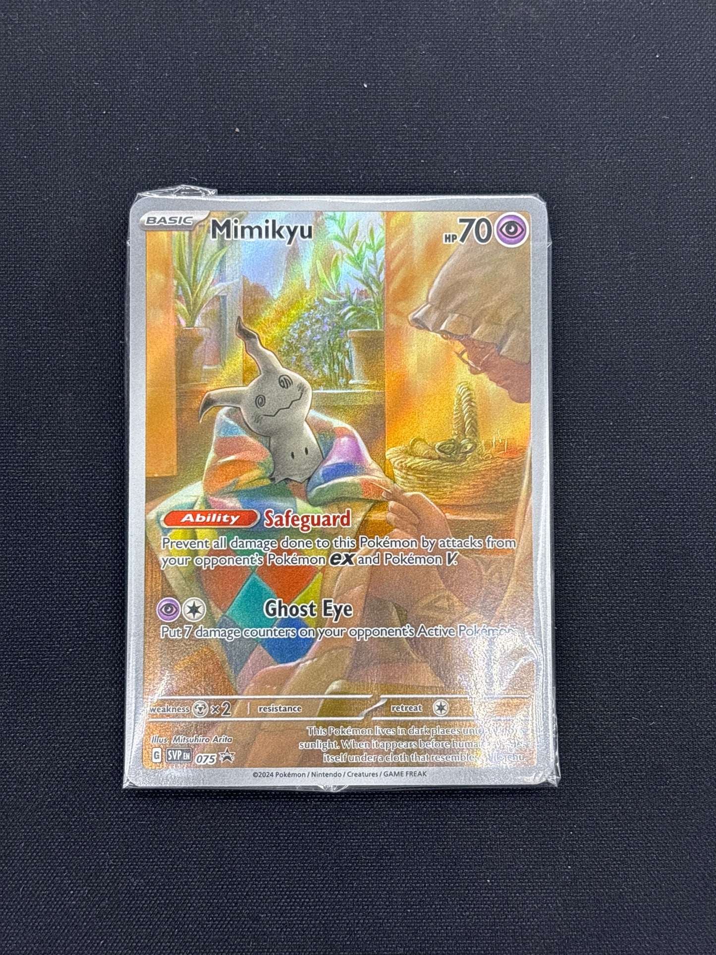 Auction Lot 219: Mimikyu Pokemon Paldean Fates ETB Promo Sealed