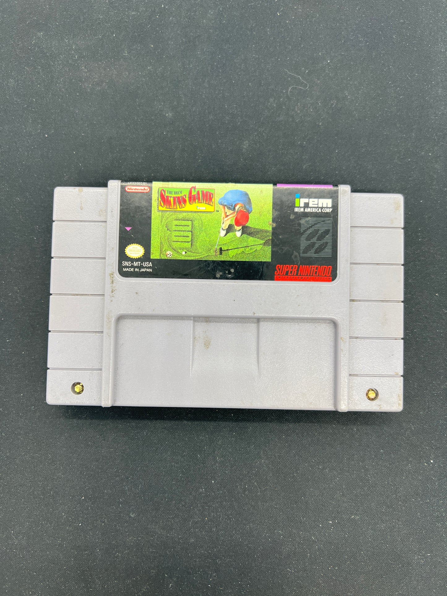 Auction Lot 40: SNES Video Game The Irem Skins Game