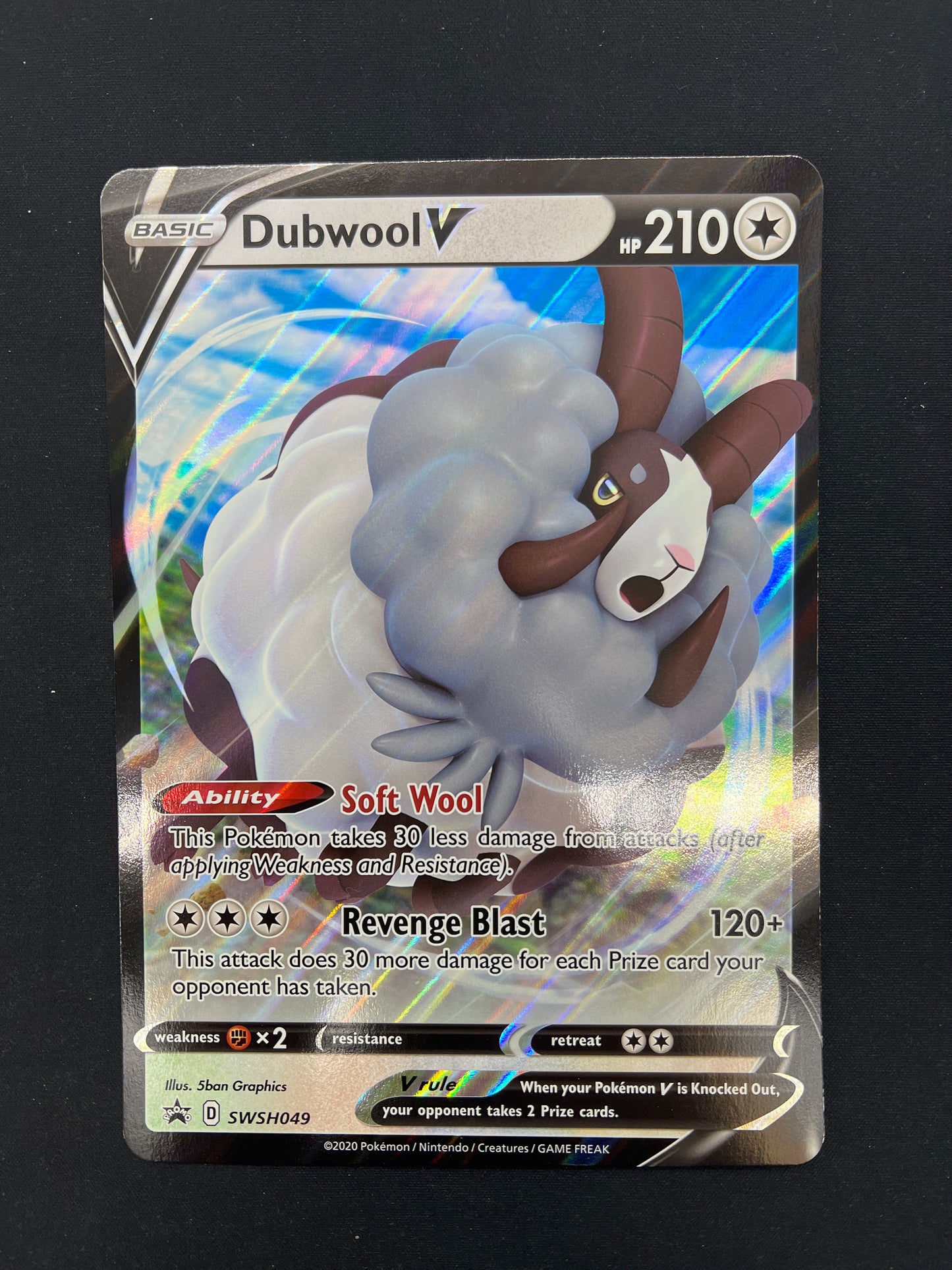 Auction Lot 450: Pokemon Cards Dubwool V SWSH Promo Jumbo Conditions Vary