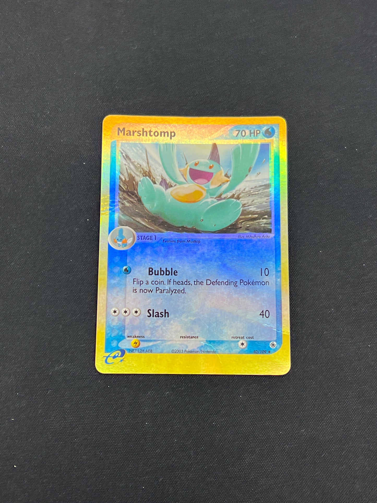 Auction Lot 319: Pokemon Cards Marshtomp Reverse Holo EX Ruby & Sapphire Condition Vary