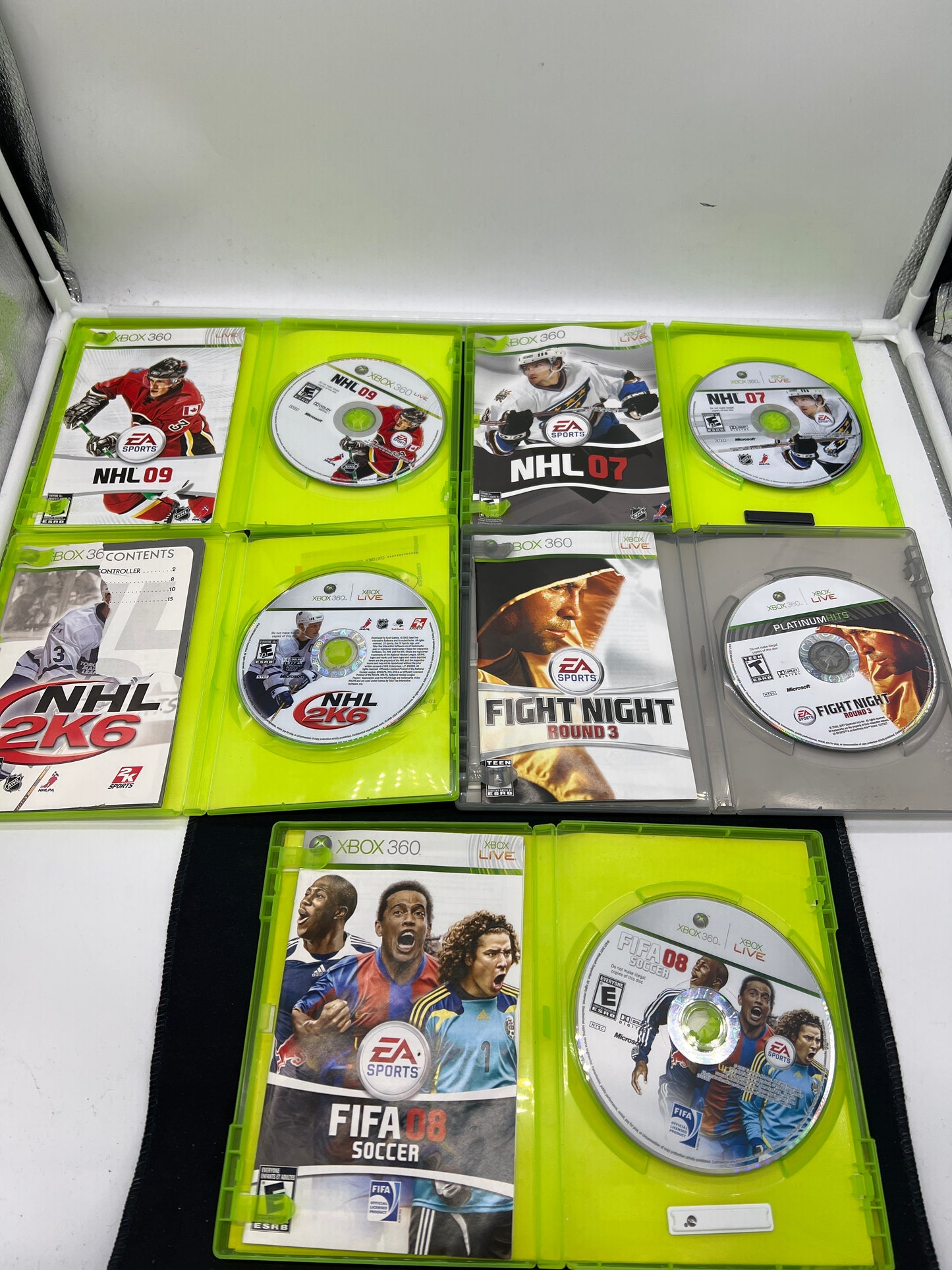 Auction Lot 109: XBOX 360 Video Game Assorted Lot of Sport Titles CIB