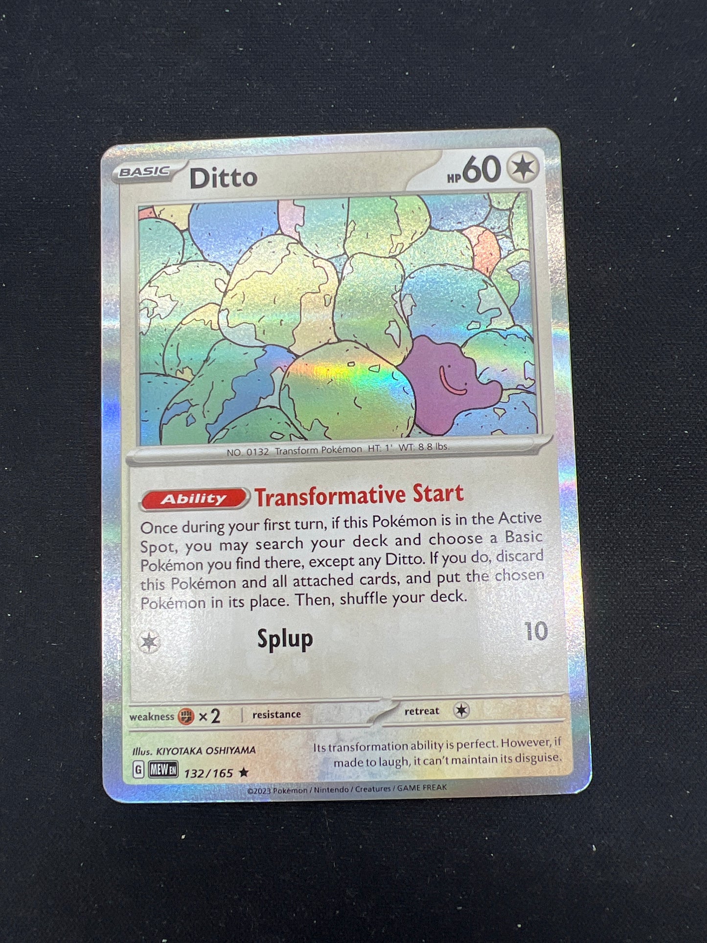 Auction Lot 261: Pokemon Cards Ditto Holo Rare Pokemon 151 Conditions Vary