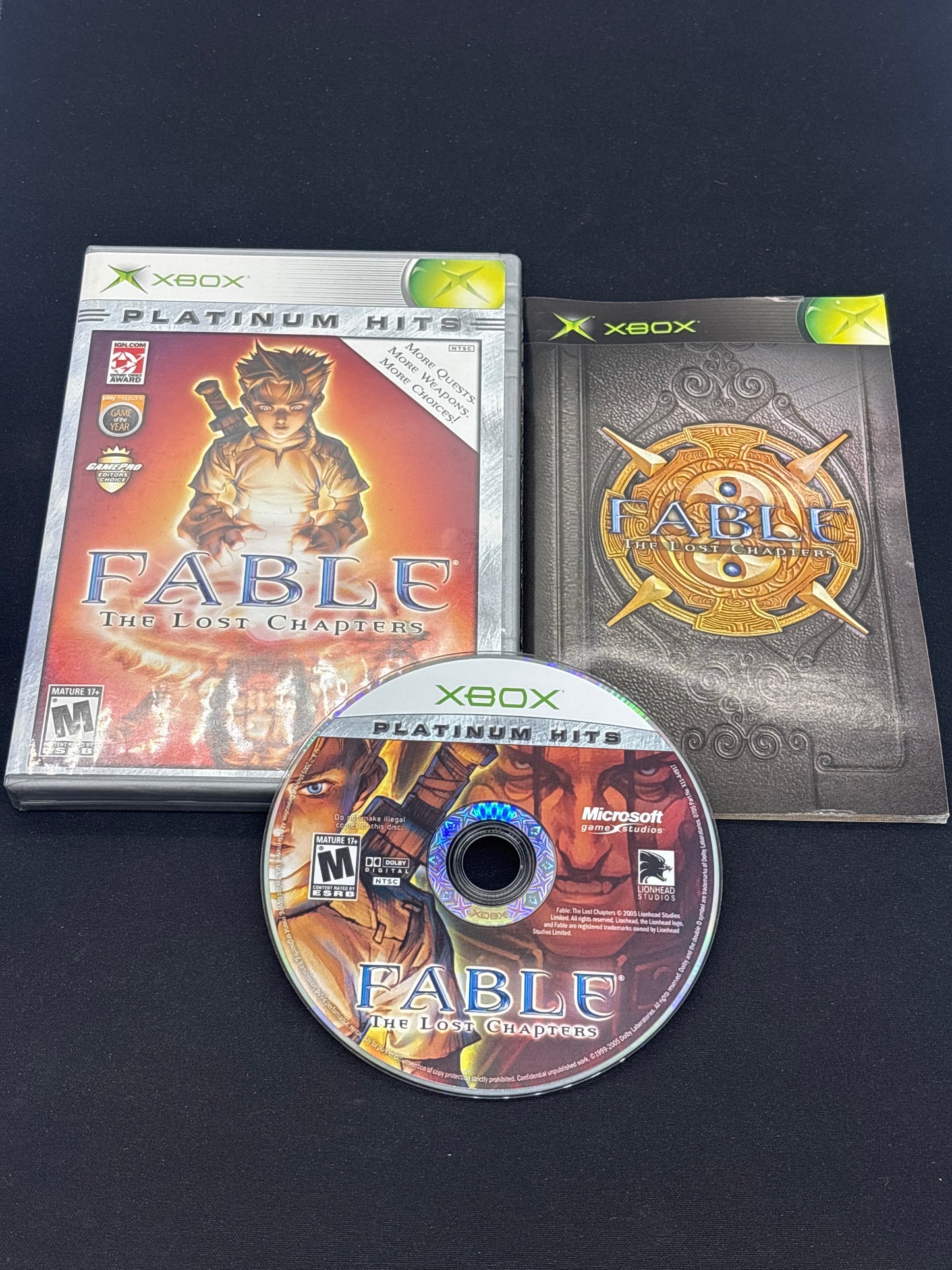 Auction Lot 121: XBOX Video Game Fable The Lost Chapter CIB