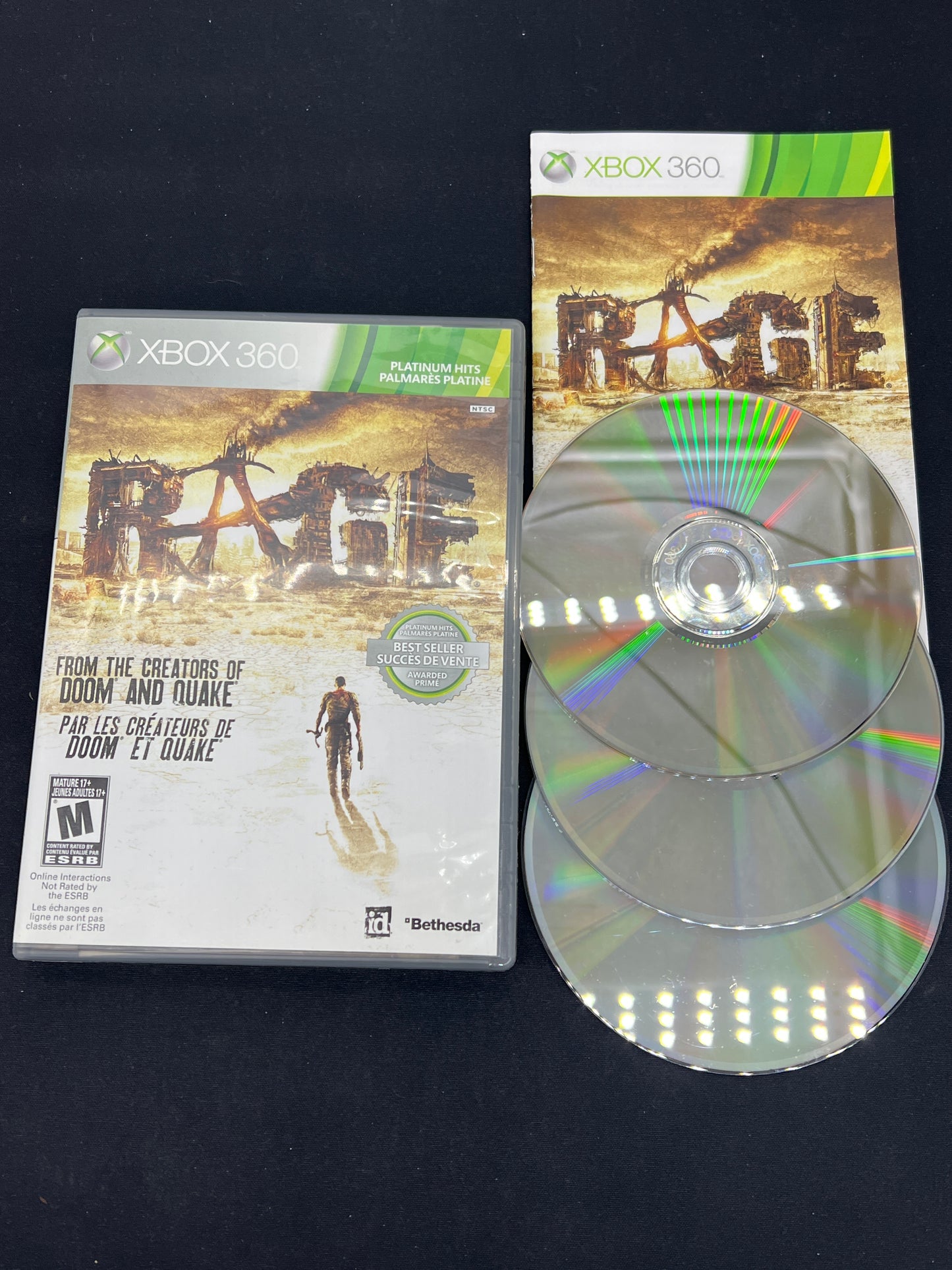 Auction Lot 132: XBOX 360 Video Game RAGE CIB