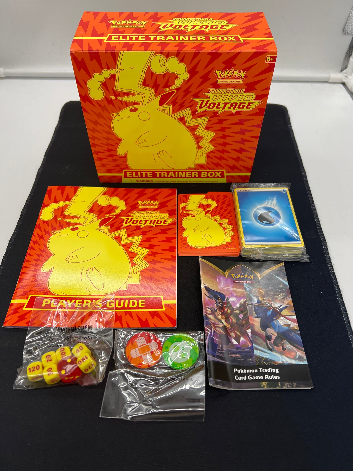 Auction Lot 198: Pokemon Vivid Voltage EMPTY ETB With Accessories