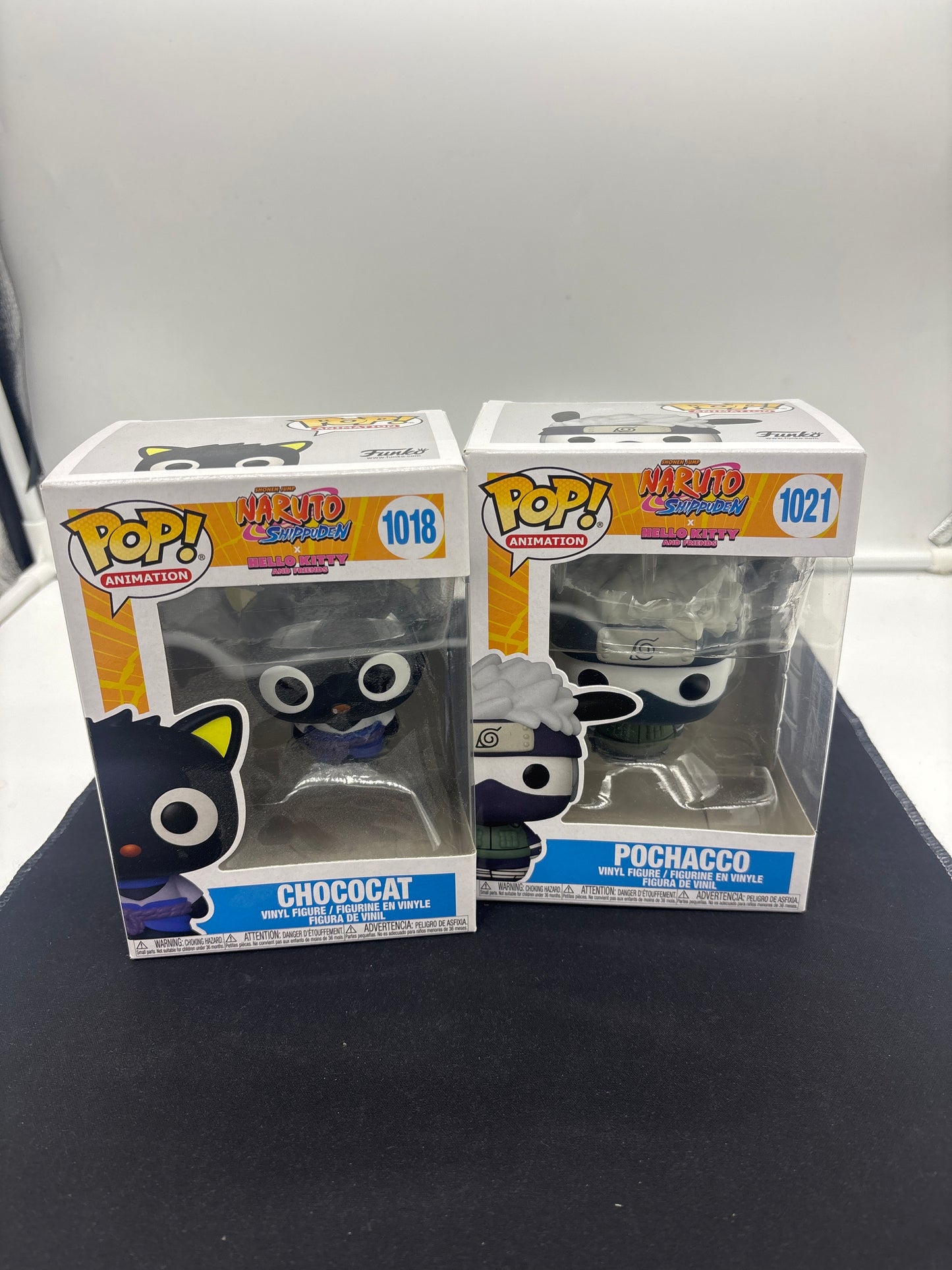 Auction Lot 8: POP Funko Naruto Chococat Pochacco Figures 1018 1021