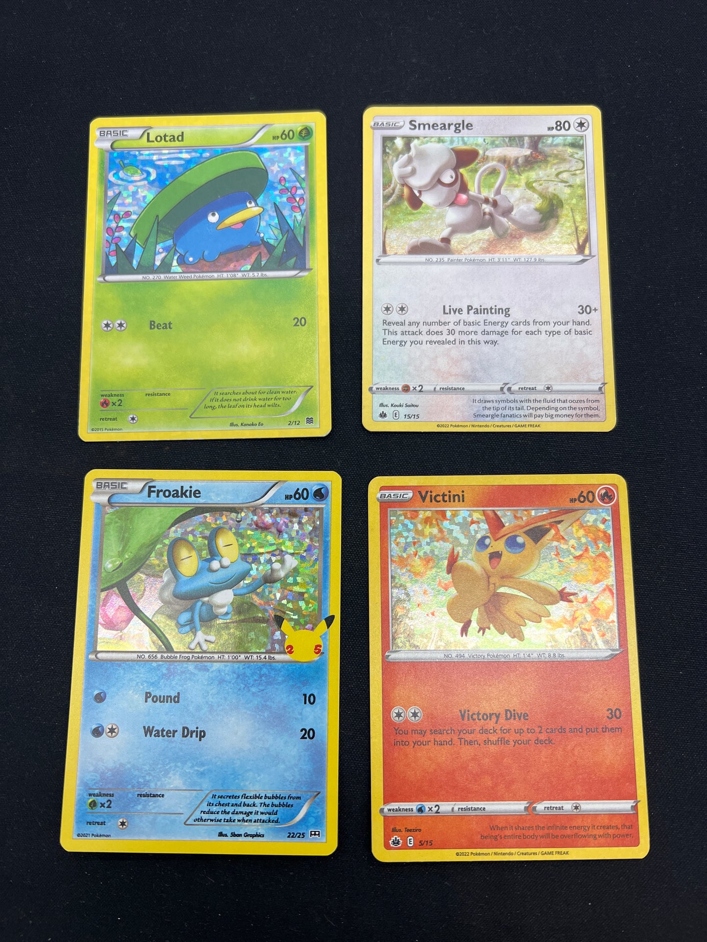 Auction Lot 160: Pokemon Cards Lot of 4 Mcdonalds Holo Promos Conditions Vary