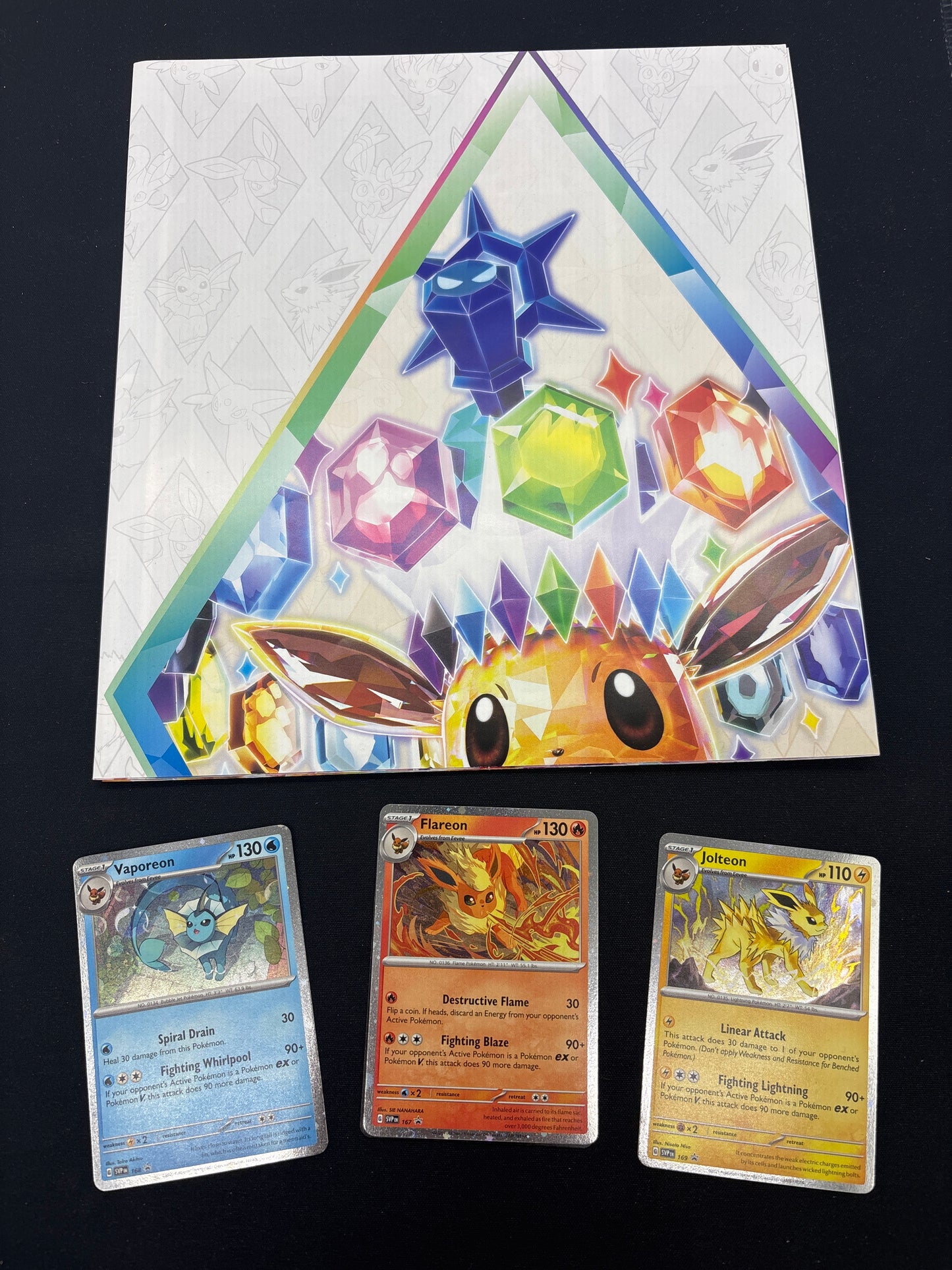 Auction Lot 329: Pokemon Prismatic Evolutions Poster Collection Card Lot 2 Conditions Vary