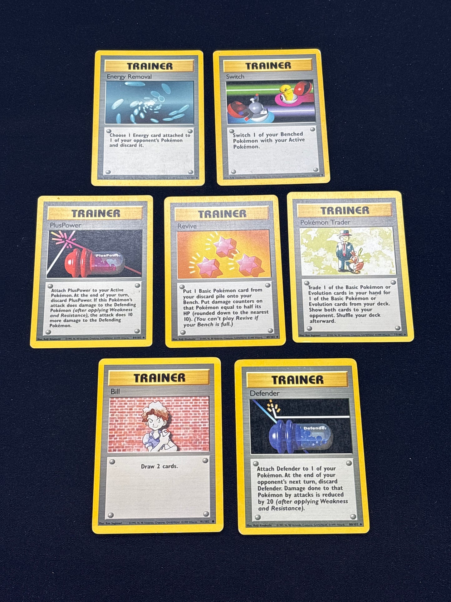 Auction Lot 49: Pokemon 7 Trainer Card Lot Conditions Vary
