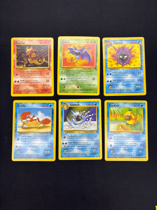 Auction Lot 32: Pokemon WOTC Fossil Card Lot Conditions Vary