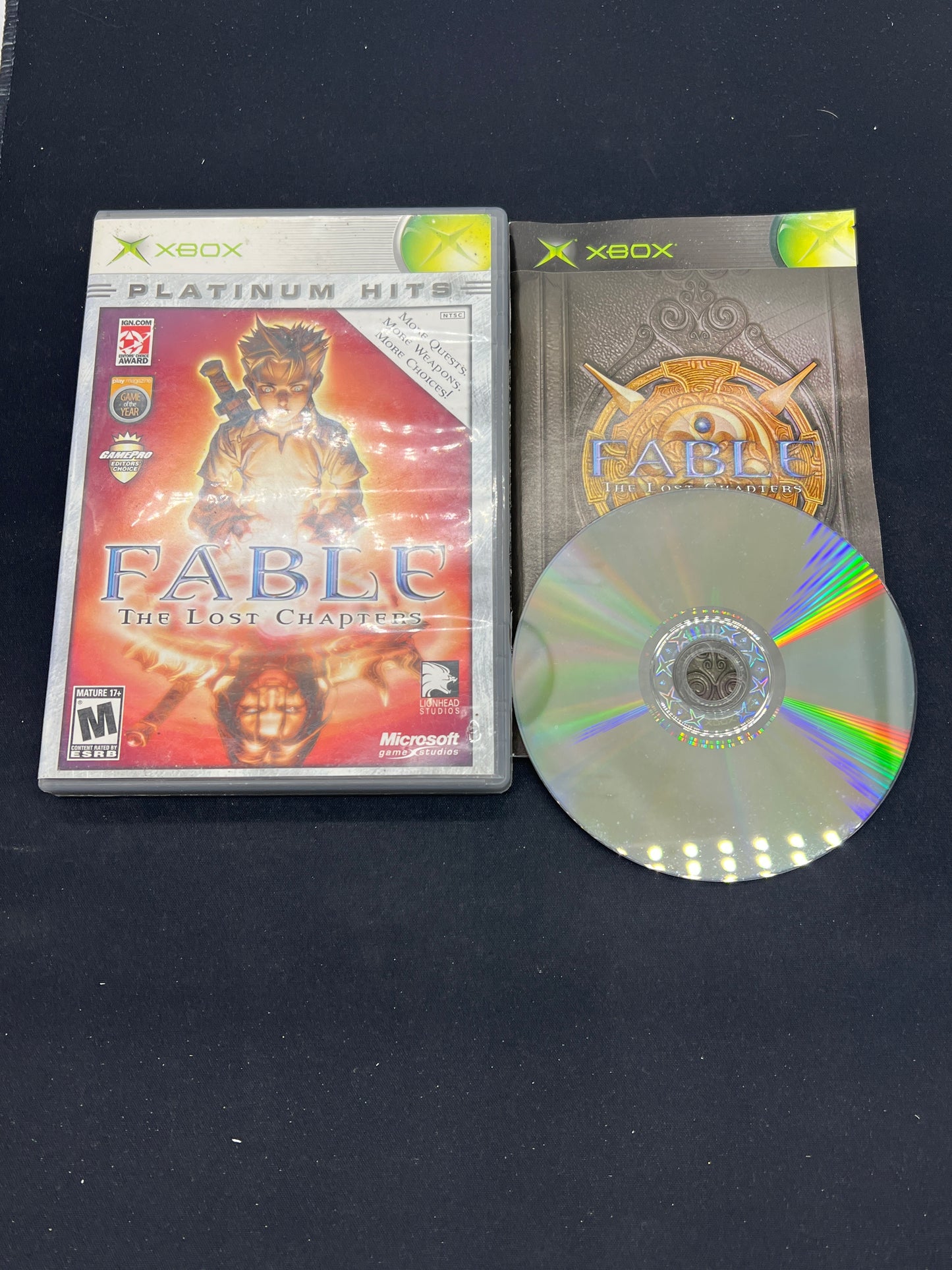 Auction Lot 47: XBOX Video Game Fable CIB