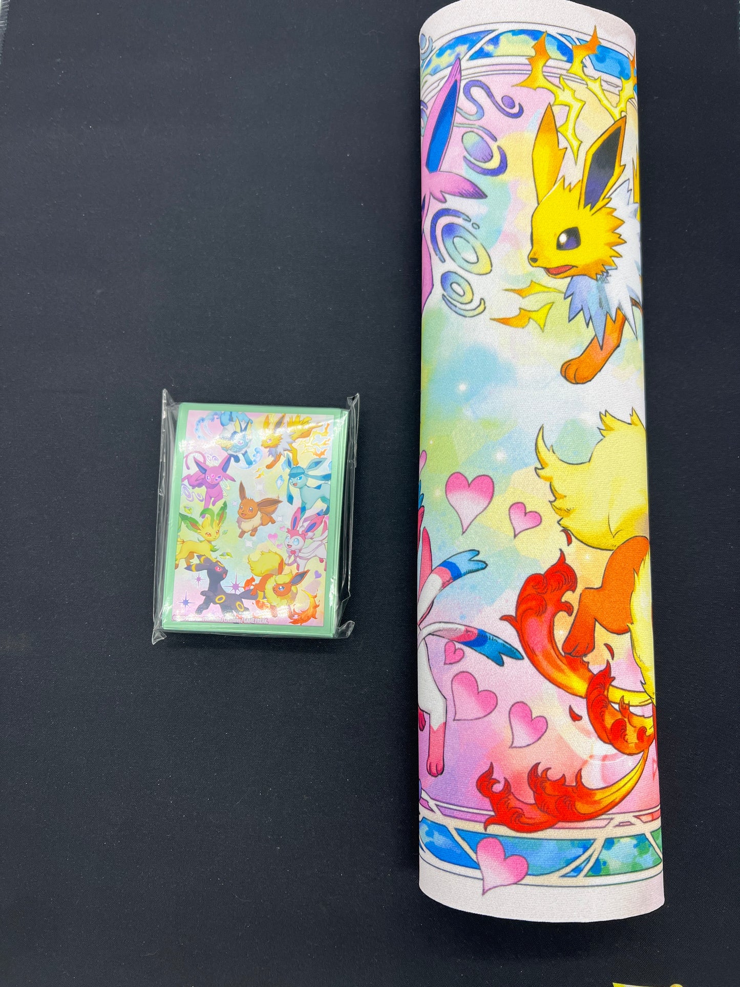 Auction Lot 84: Pokemon Cards TCG Prismatic Evolutions SPC Sleeves & Playmat