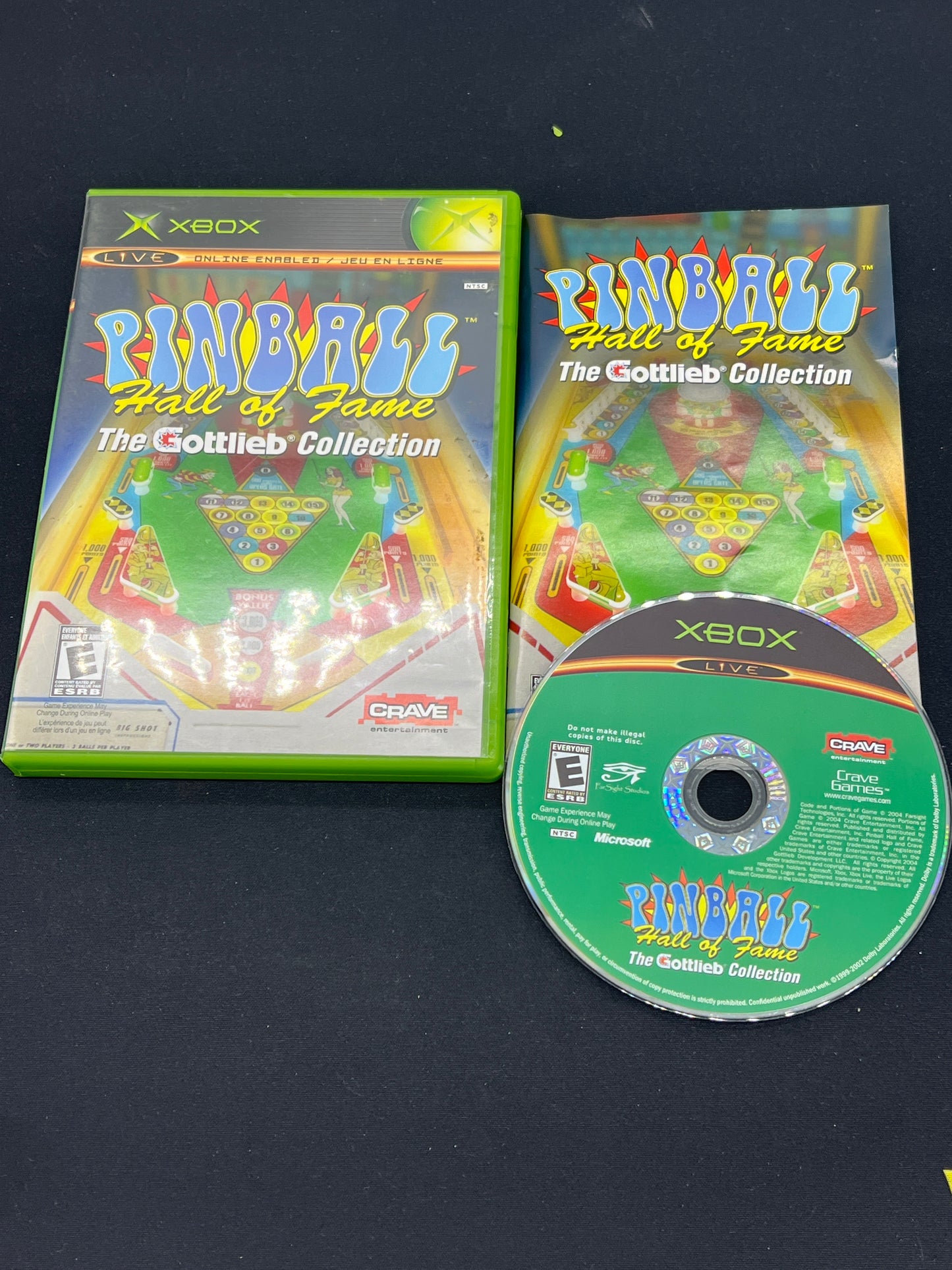 Auction Lot 156: XBOX Pinball Hall of Fame CIB