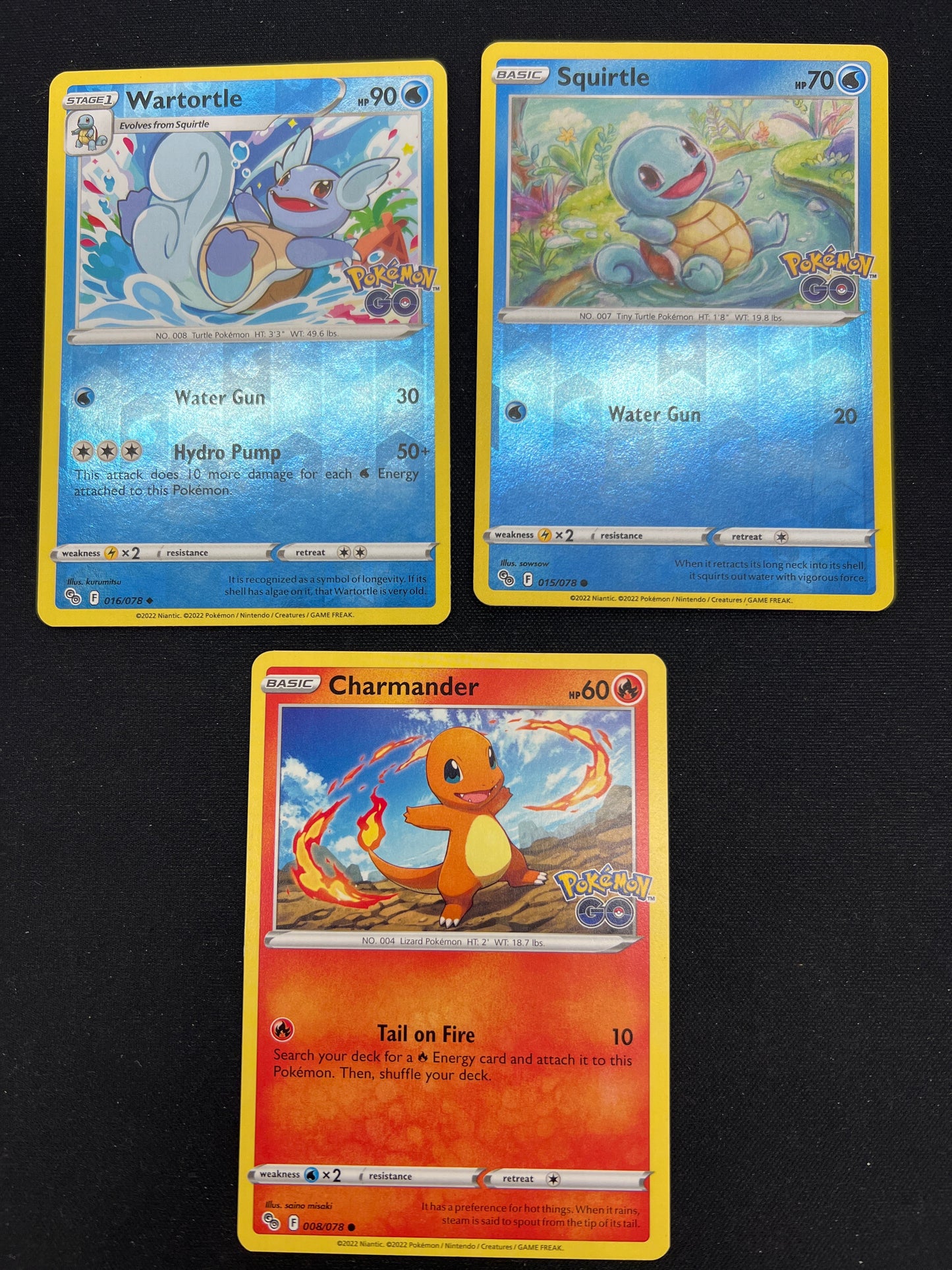 Auction Lot 350: Pokemon Cards Lot of 3 Assorted Reverse Holos Pokemon GO Stamped Conditions Vary