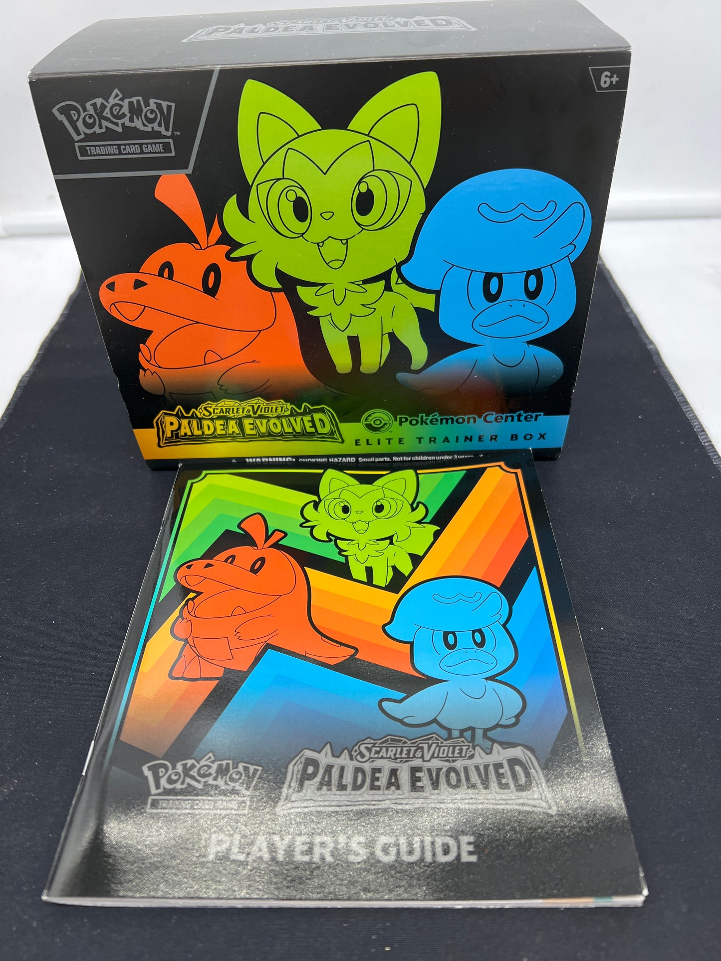 Auction Lot 275: Pokemon SV Paldea Evolved Pokemon Center EMPTY ETB Box With Player Guide and Inserts