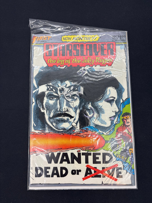 Auction Lot 103: First Comics Starslayer The Leg of the Jolly Roger Comic Book