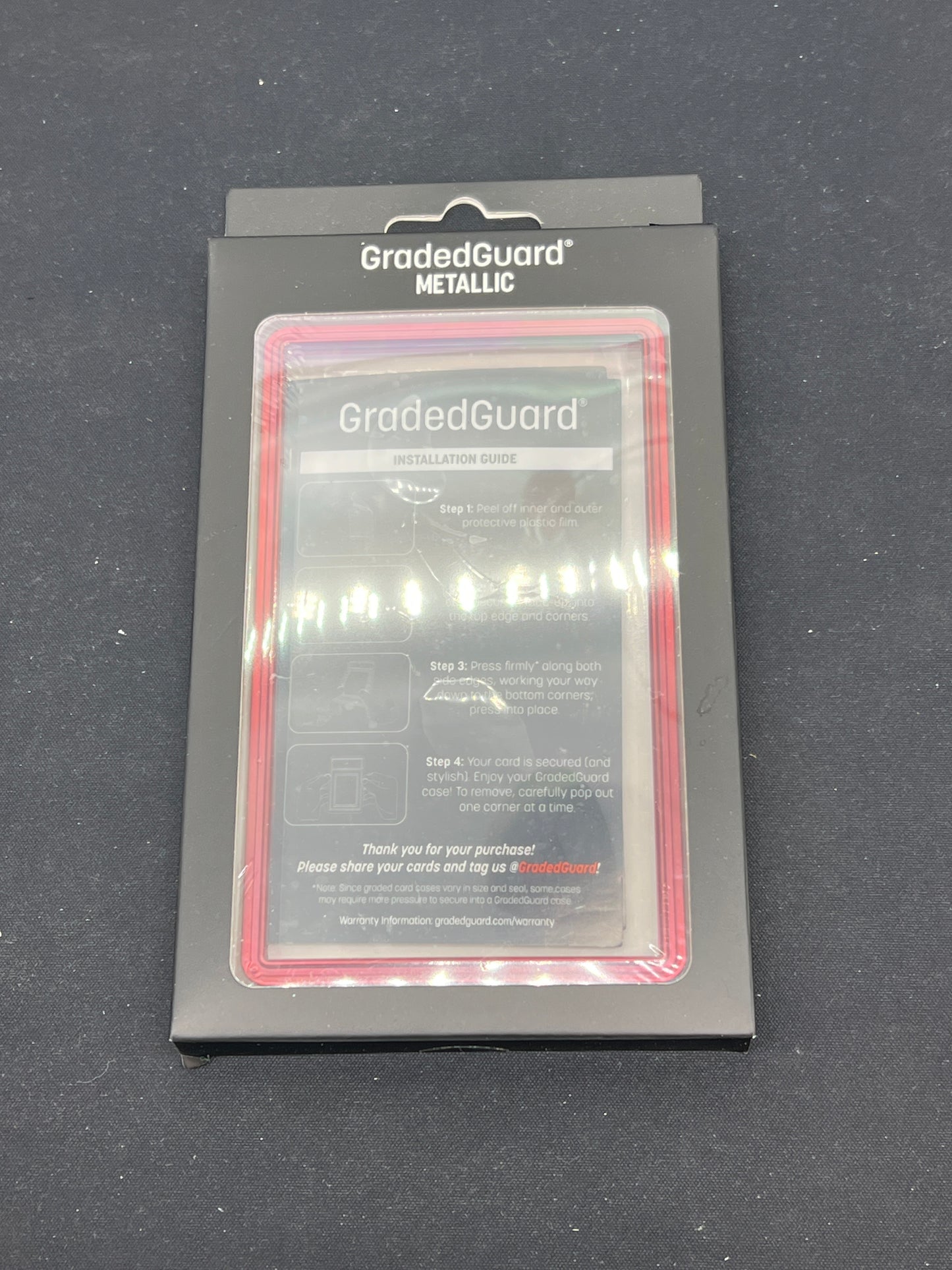 Auction Lot 273: Graded Guard Metallic PSA Slab Holder Crimson