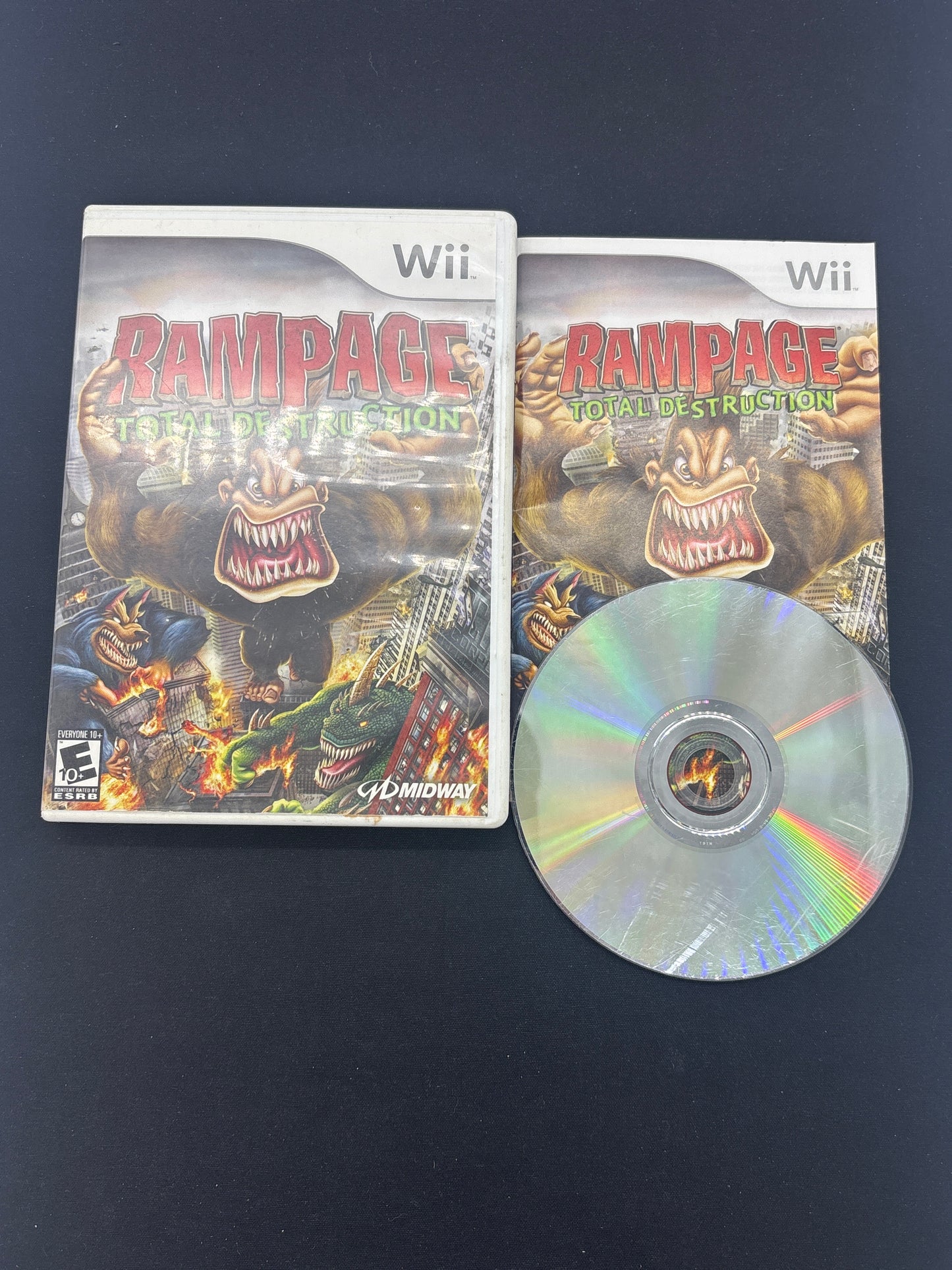 Auction Lot 135: Rampage Total Destruction Video Game Nintendo Wii CIB