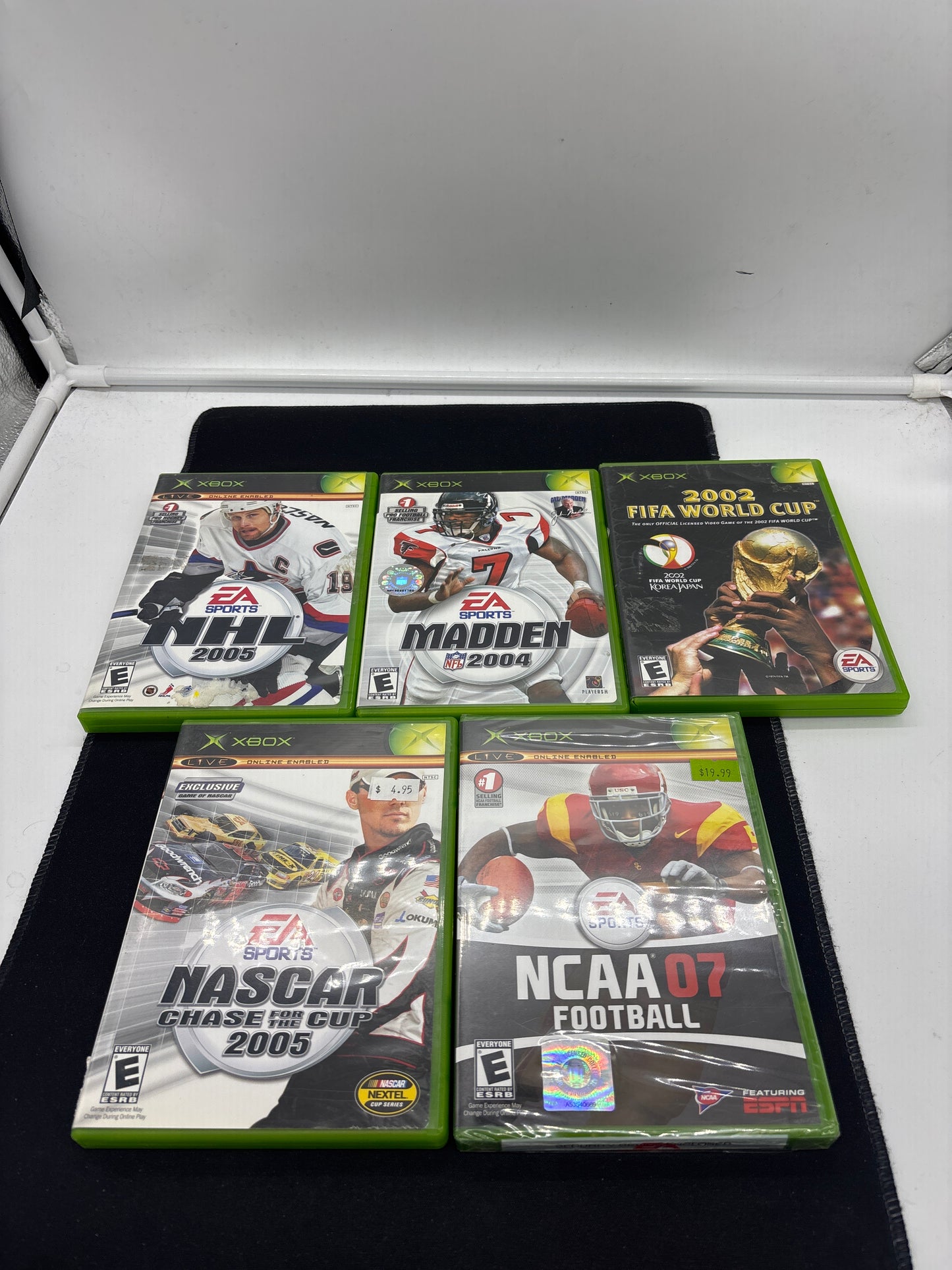 Auction Lot 260: XBOX Video Game Lot of 5 Assorted Sports Titles CIB