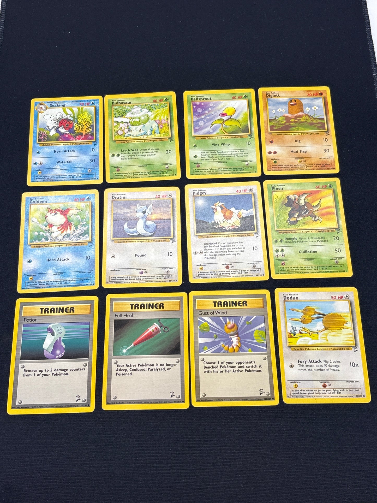Auction Lot 59: Pokemon 12 Card Lot Base set 2 Conditions Vary