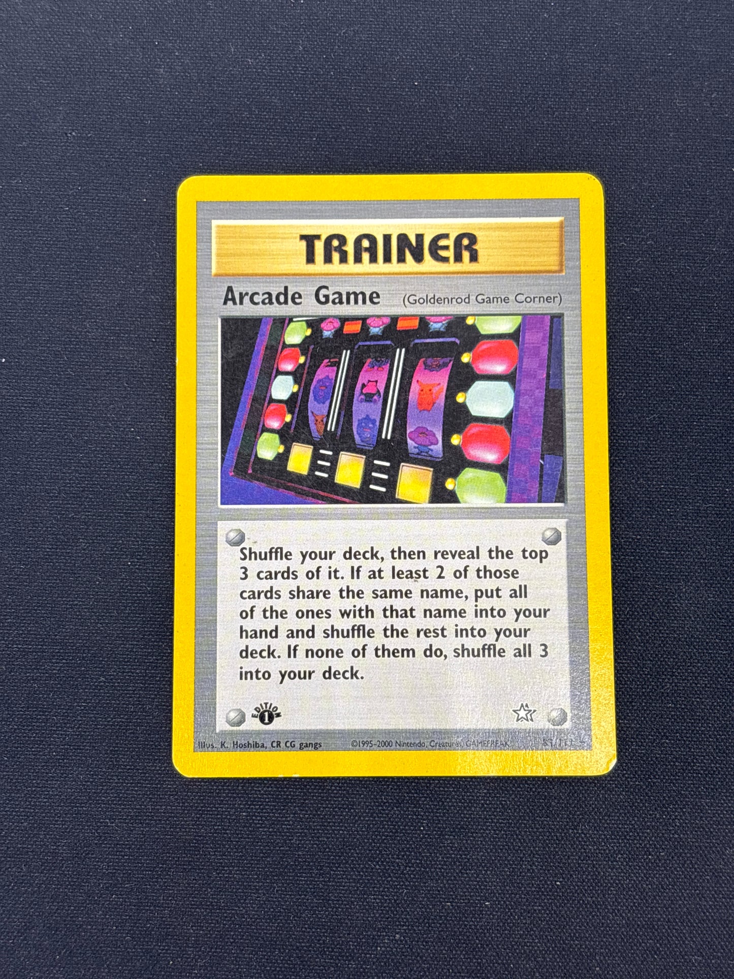 Auction Lot 176: Arcade Game 1st Edition Neo Genesis Card Conditions Vary