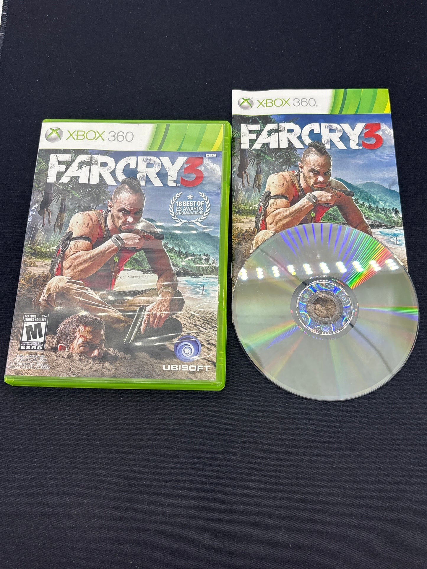 Auction Lot 221: XBOX 360 Video Game Lot of 3 Far Cry 2 3 4 CIB