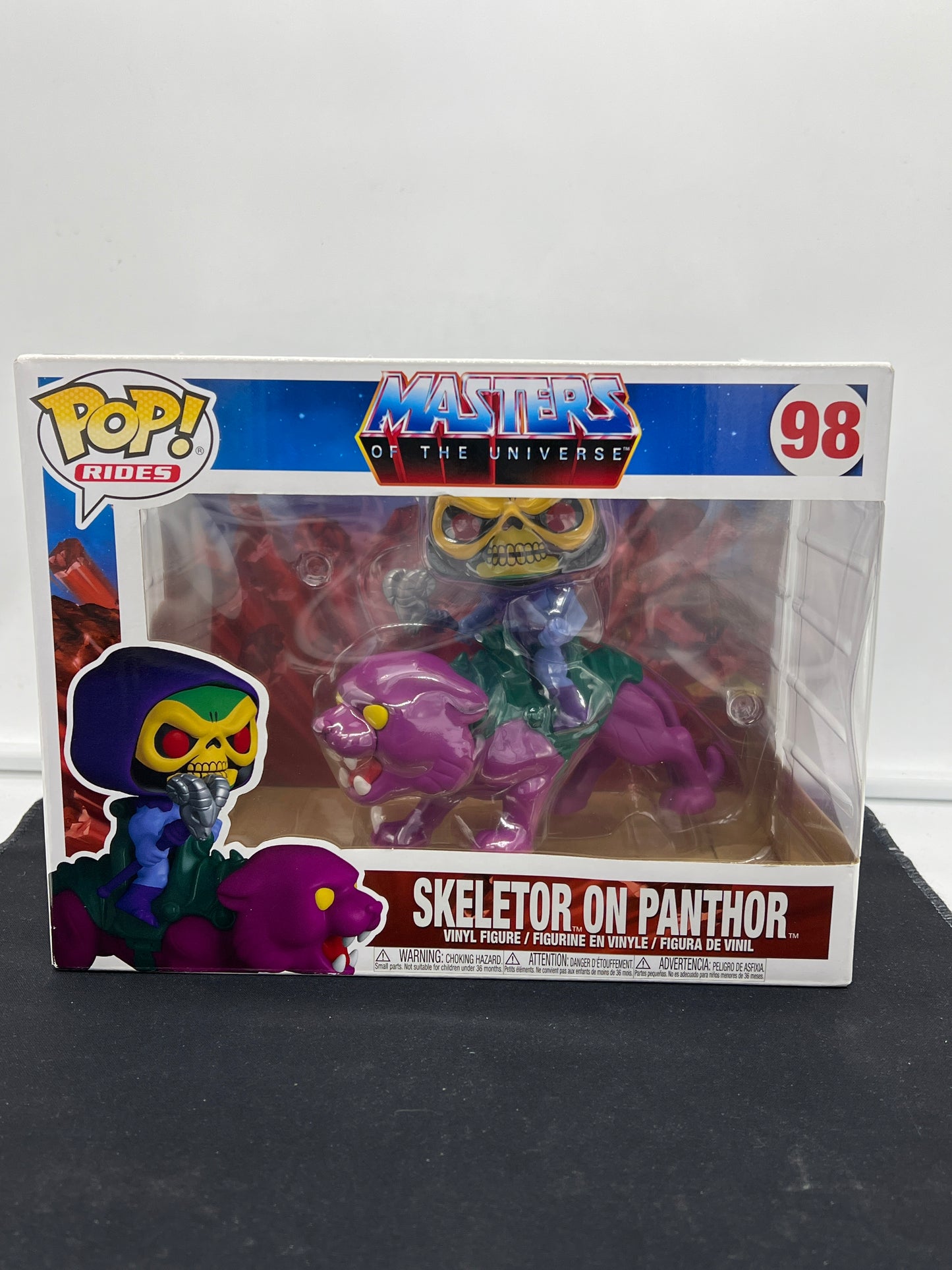 Auction Lot 215: POP Funko Jumbo 98 Masters of the Universe Skeletor on Panthor Figure