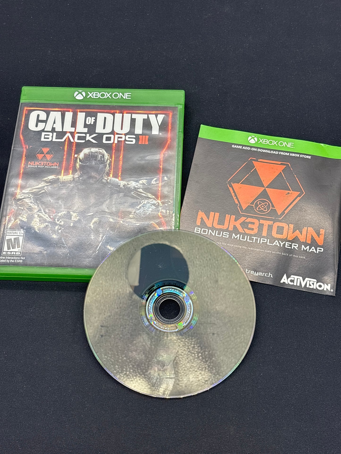 Auction Lot 175: XBOX One Call of Duty Black Ops 3 Complete with Case & Disc
