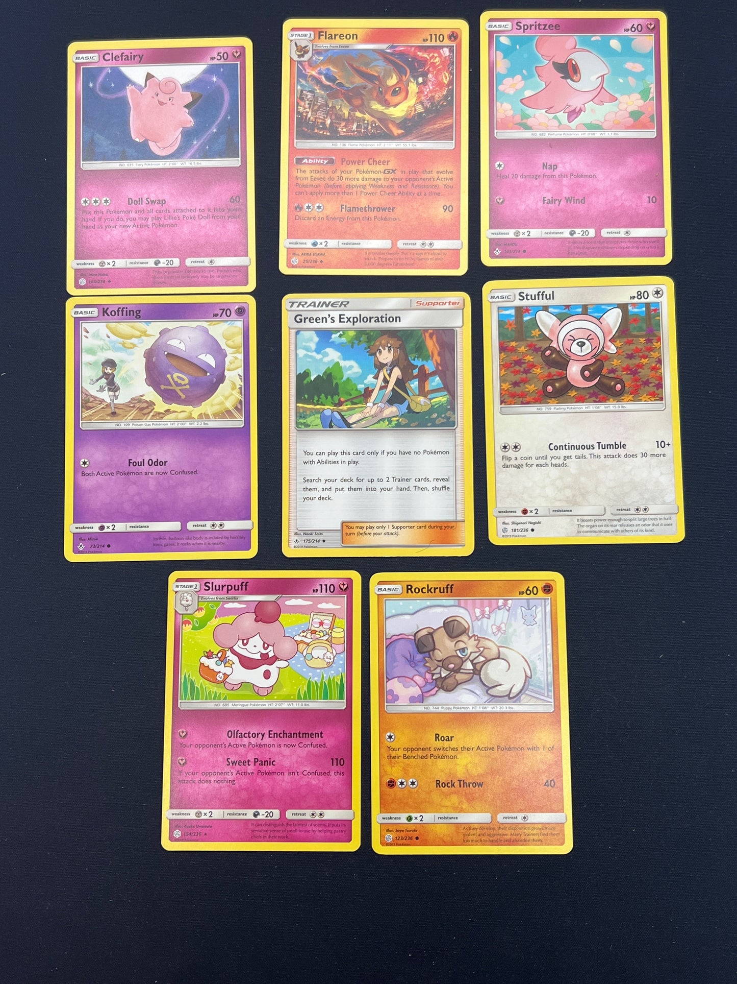 Auction Lot 128: Pokemon Cards Lot of 8 Common Uncommon Conditions Vary