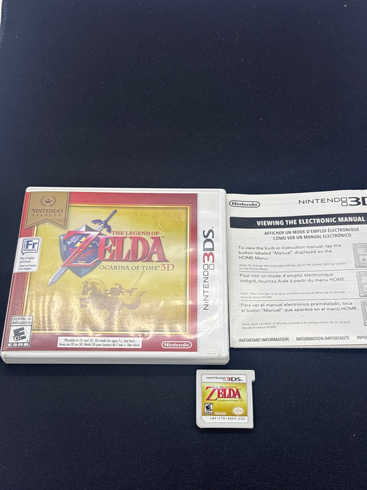 Auction Lot 37: The Legend of Zelda Ocarina of Time 3D with Case & Cartridge