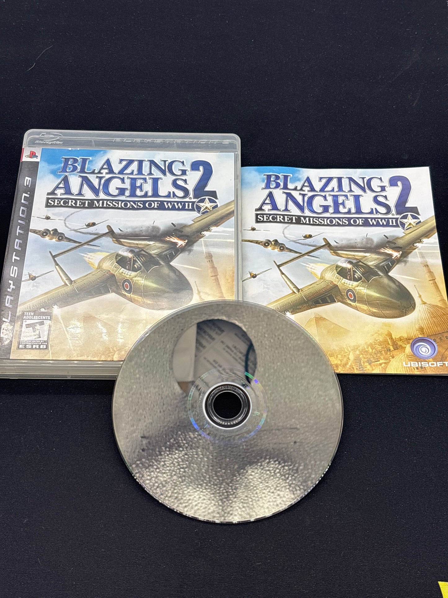 Auction Lot 177: PlayStation 3 Blazing Angels 2 Secret Missions of WW2 Video Game CIB
