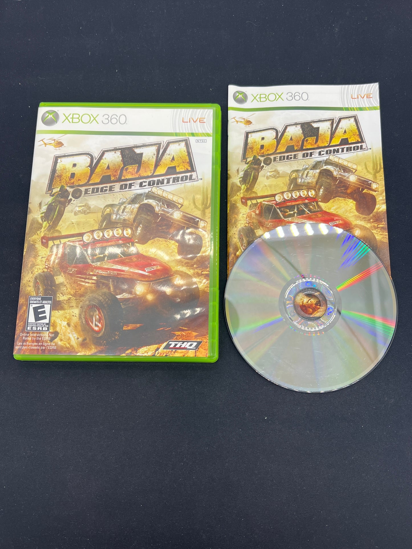 Auction Lot 125: XBOX 360 Video Game BAJA Edge of Control CIB