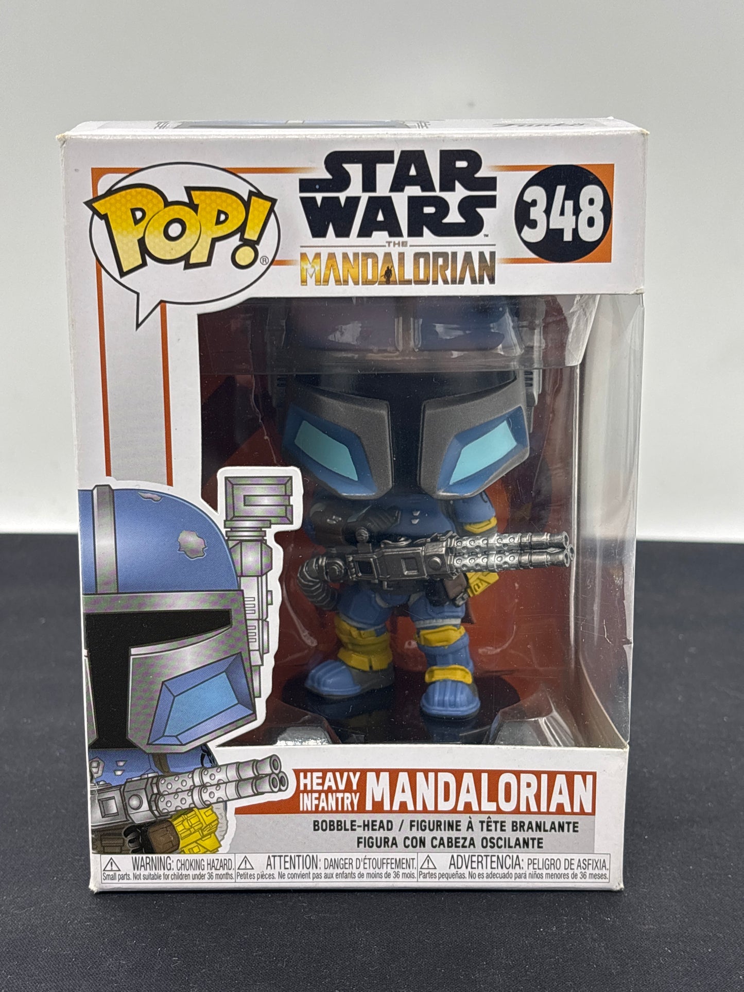 Auction Lot 95: POP Funko Heavy Infantry Mandalorian Star Wars 348 Figure
