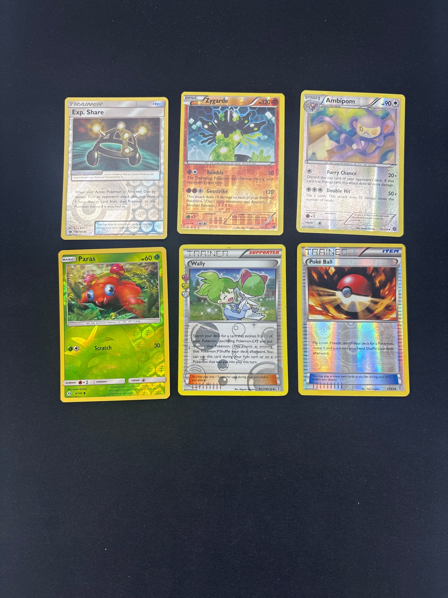 Auction Lot 113: Pokemon Cards Lot of 6 Reverse Holo Conditions Vary