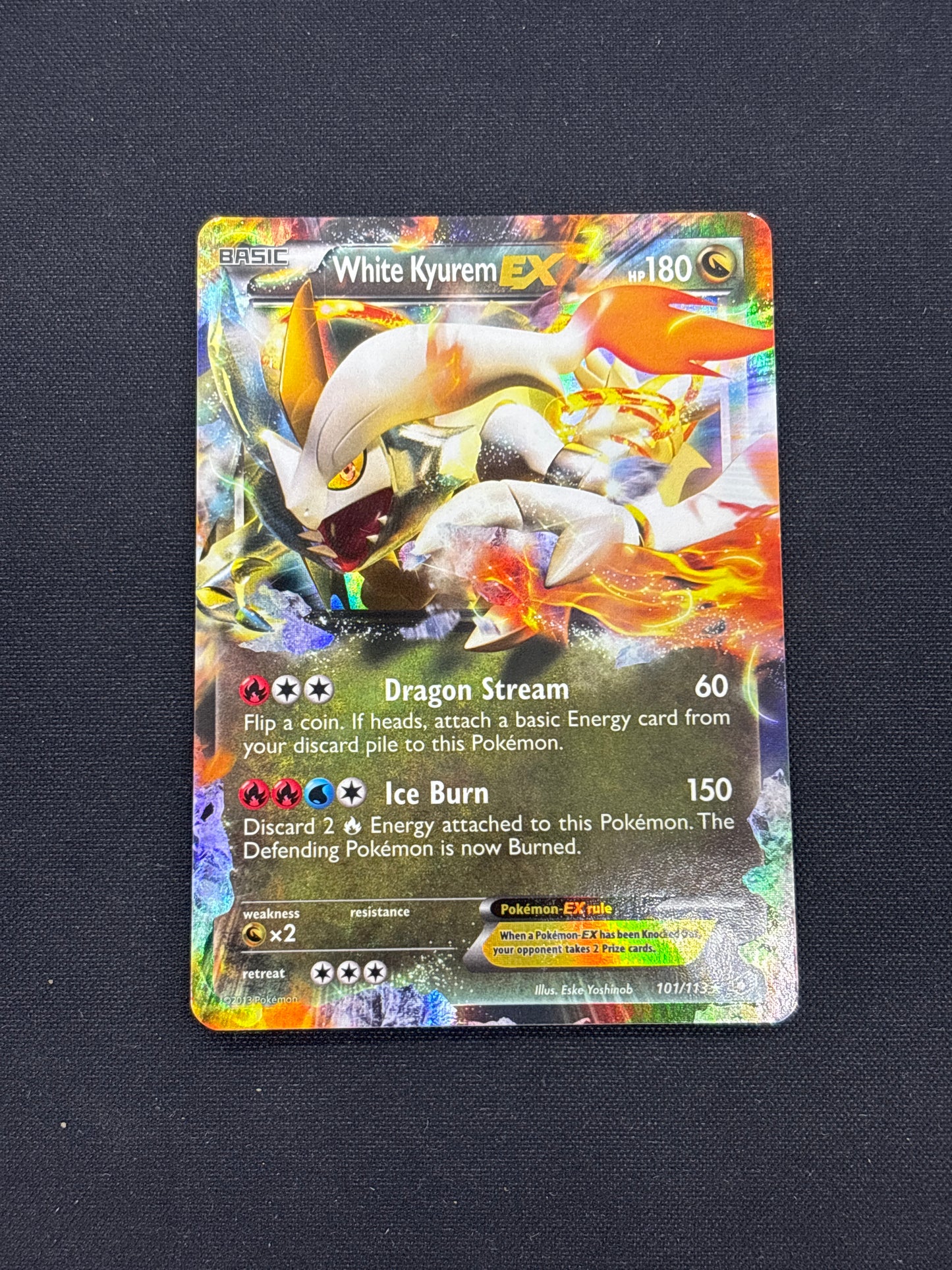 Auction Lot 332: Pokemon Cards White Kyurem EX Legendary Treasures Conditions Vary