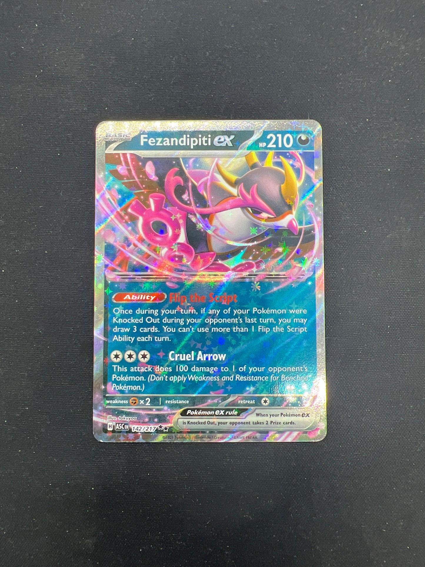 Auction Lot 72: Pokemon Cards Fezandipiti EX Double Rare Condition Vary