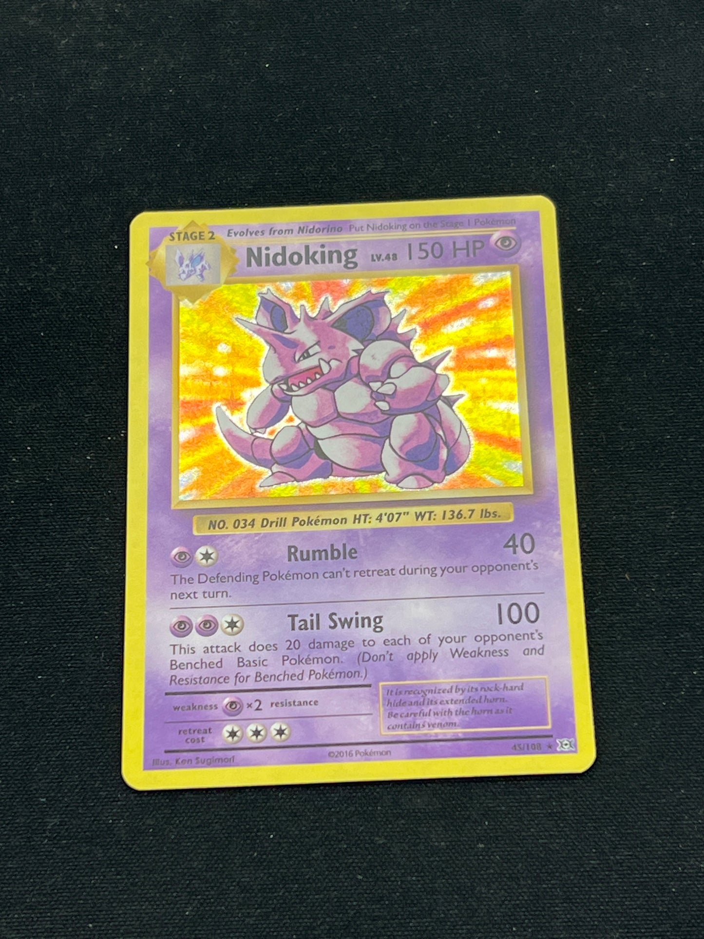 Auction Lot 241: Pokemon Cards Nidoking Holo Rare Evolutions Conditions Vary