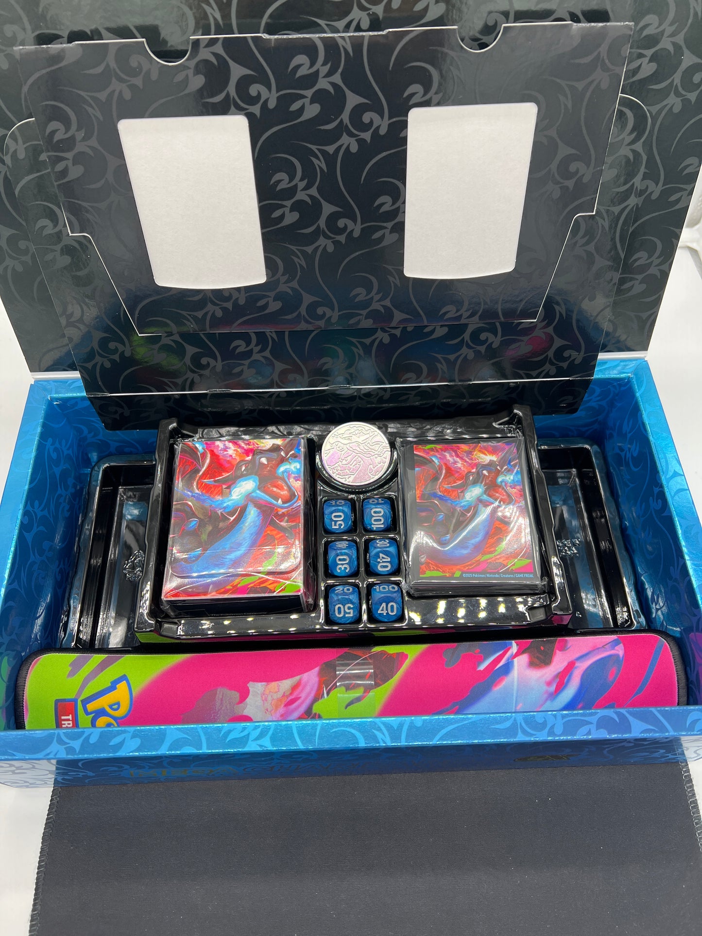 Auction Lot 317: Mega Charizard X EX UPC EMPTY With Accessories