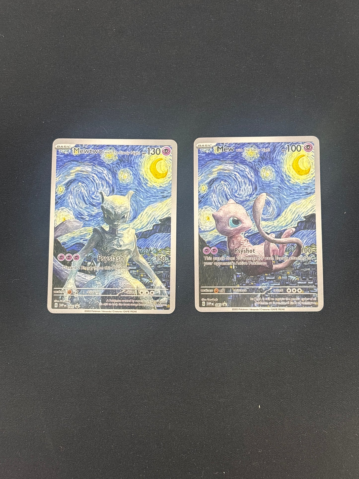 Auction Lot 142: Pokemon Cards (CUSTOM) Mew Mewtwo Conditions Vary