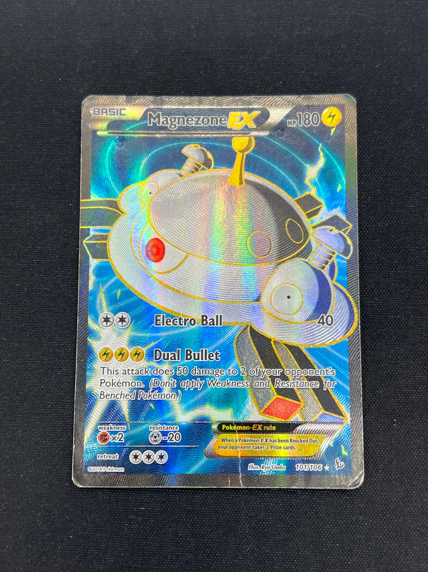 Auction Lot 97: Pokemon Cards Magnezone EX Full Art Flashfire Condition Vary