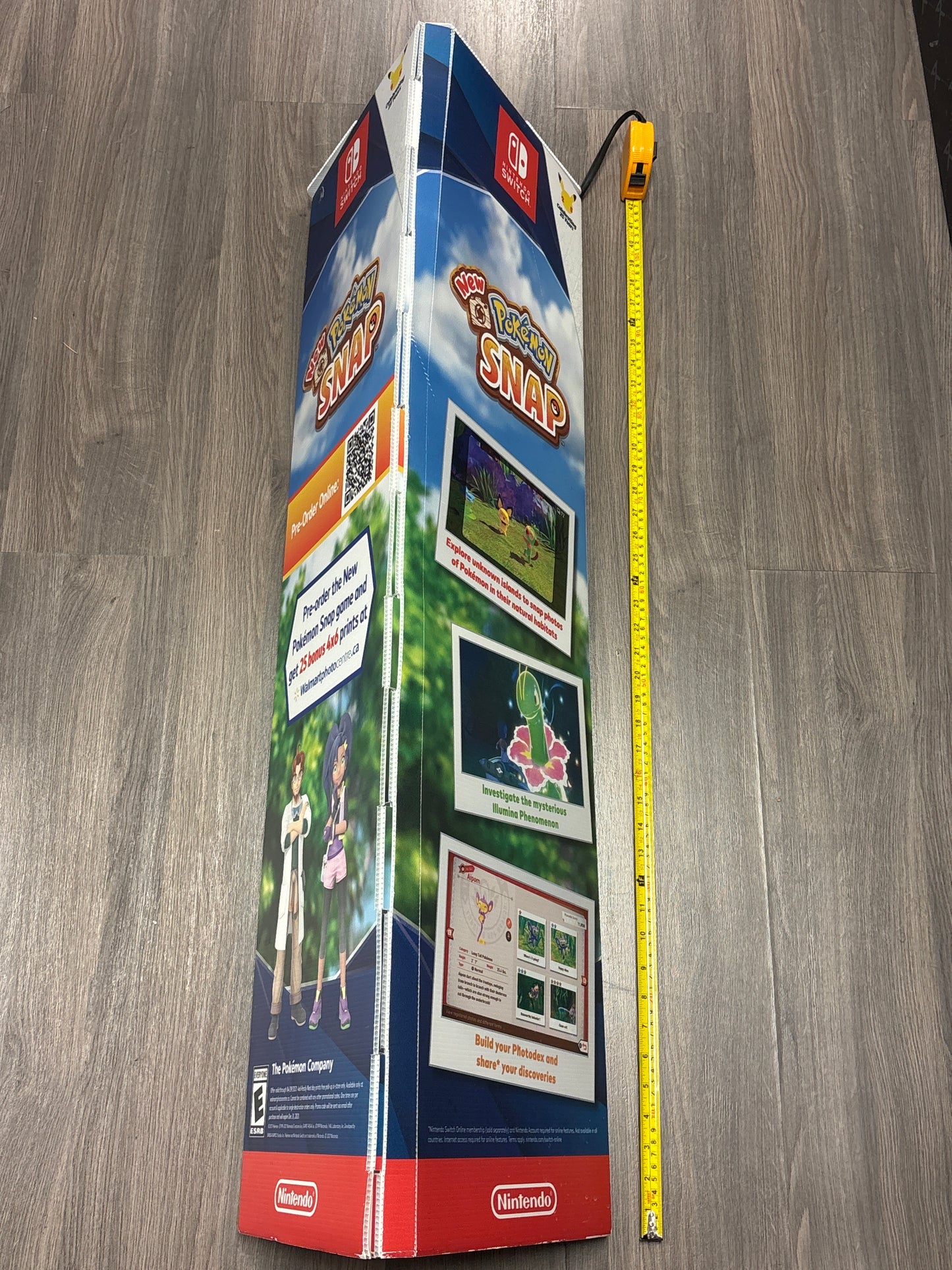 Auction Lot 240: Pokemon Snap Cardboard Advertisement Stand 41 inches H 13 inches L