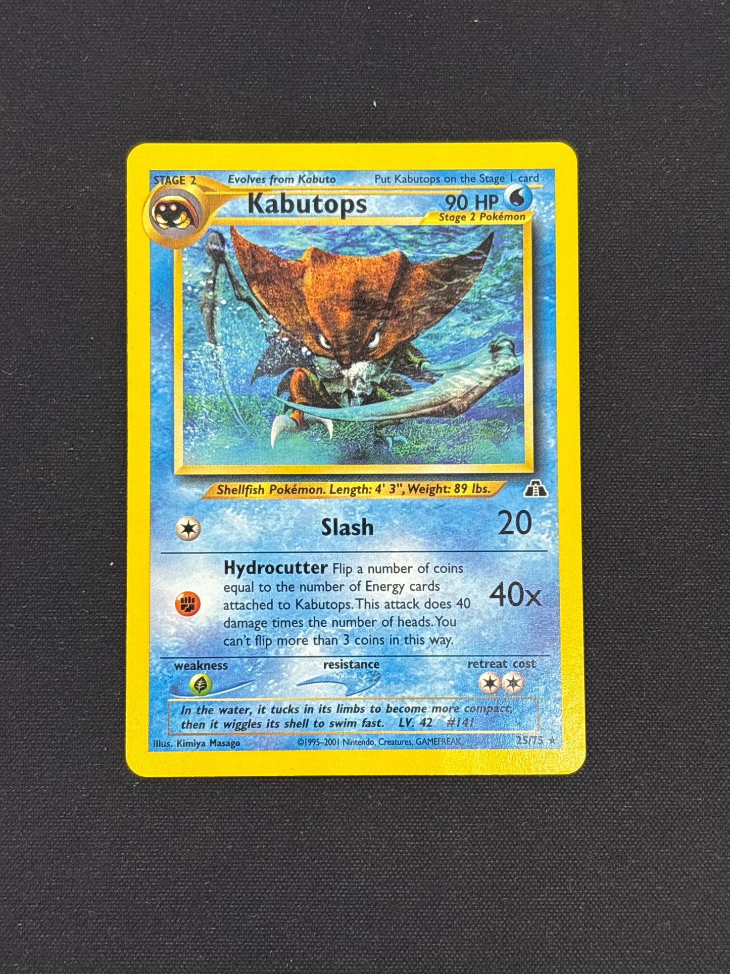 Auction Lot 161: Kabutops Neo Discovery Card Conditions Vary