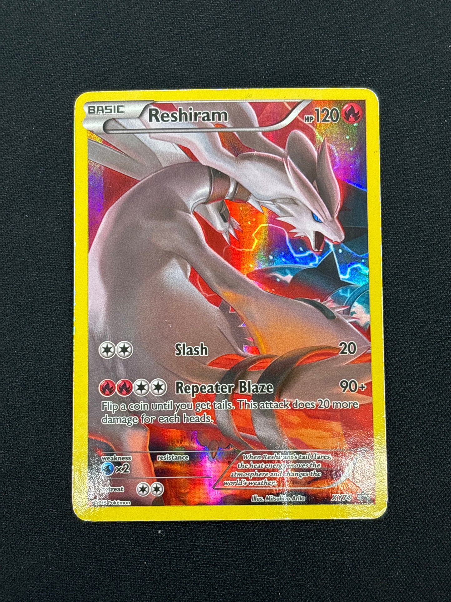 Auction Lot 212: Reshiram Full Art Promo Card Conditions Vary