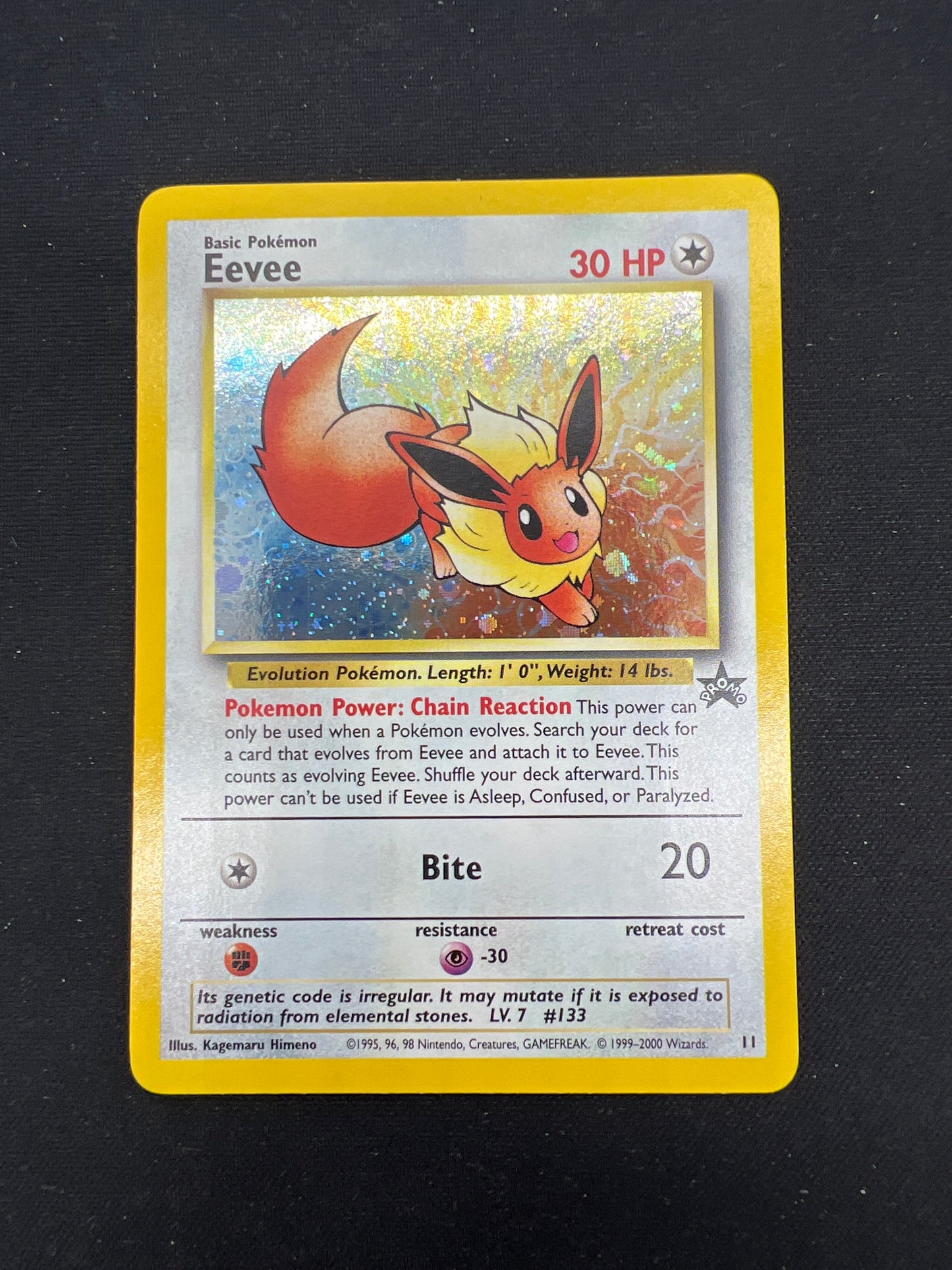 Auction Lot 161: Pokemon Cards Eevee Holo WOTC Black Star Promo Conditions Vary
