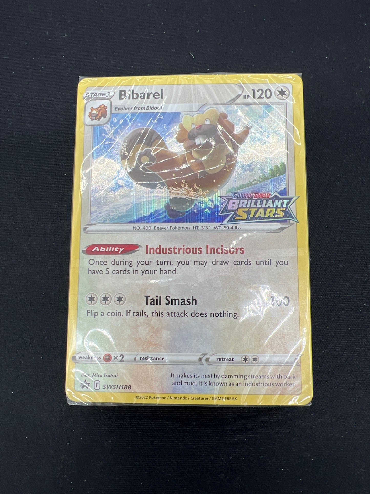Auction Lot 358: Pokemon Cards Bibarel Brilliant Stars Stamped SWSH Conditions Vary